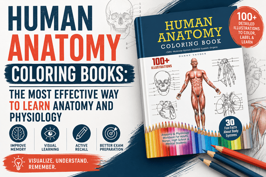 Human Anatomy Coloring Books: The Most Effective Way to Learn Anatomy and Physiology