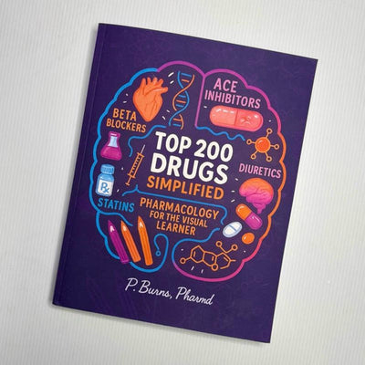 Top 200 Drugs: Pharmacology Coloring Book and Study Guide