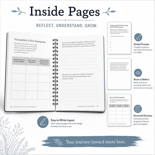 Shadow Work Journal: A Guided Path to Meet, Understand & Heal Your Hidden Self by Kelly Bramblett